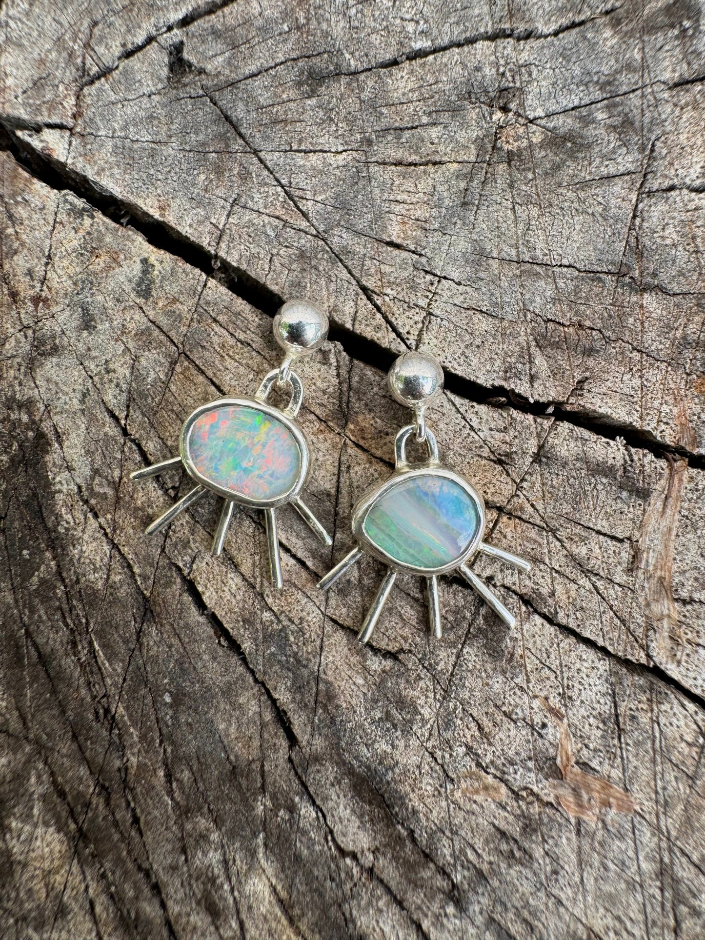 Sterling Silver Studs with Loop