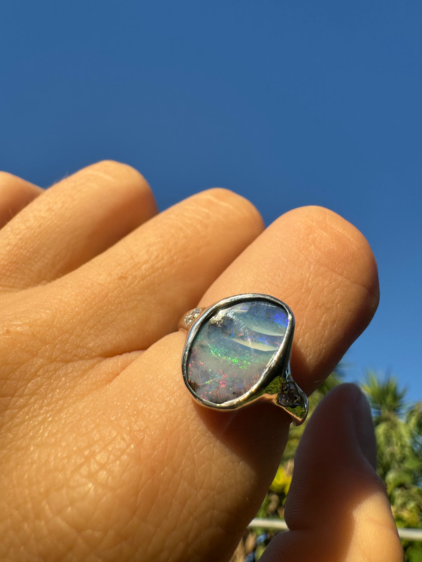Mackerel Skies Ring - size N