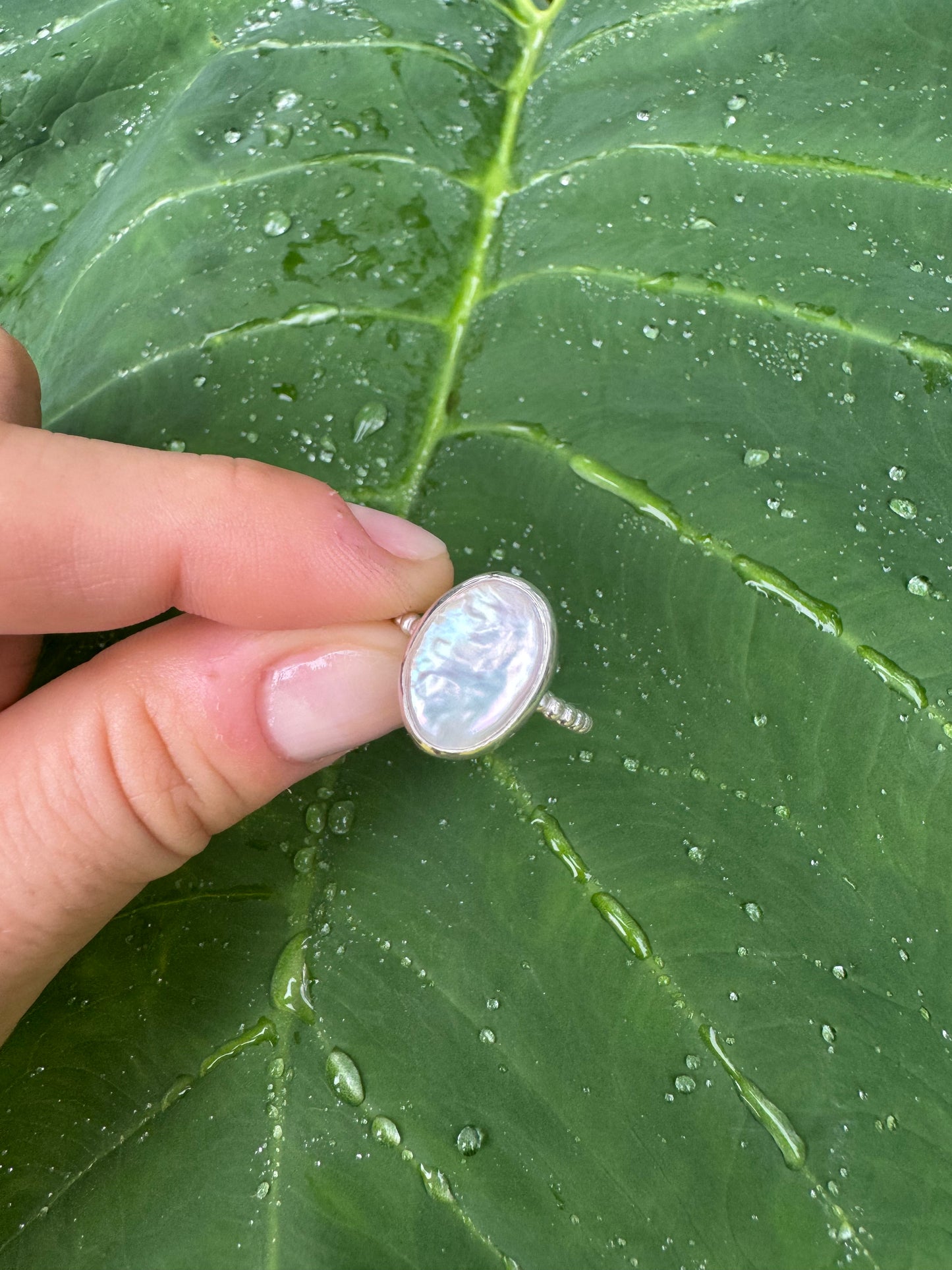 Pearl Bubble Ring - size L