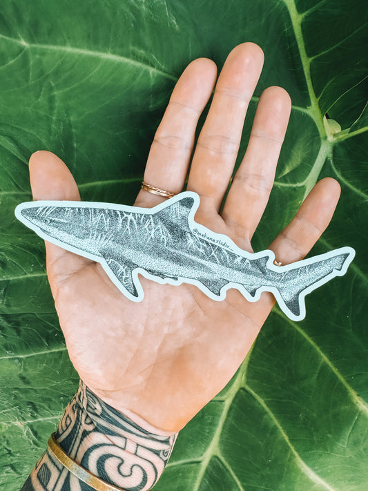 Reef Shark sticker - 15cm