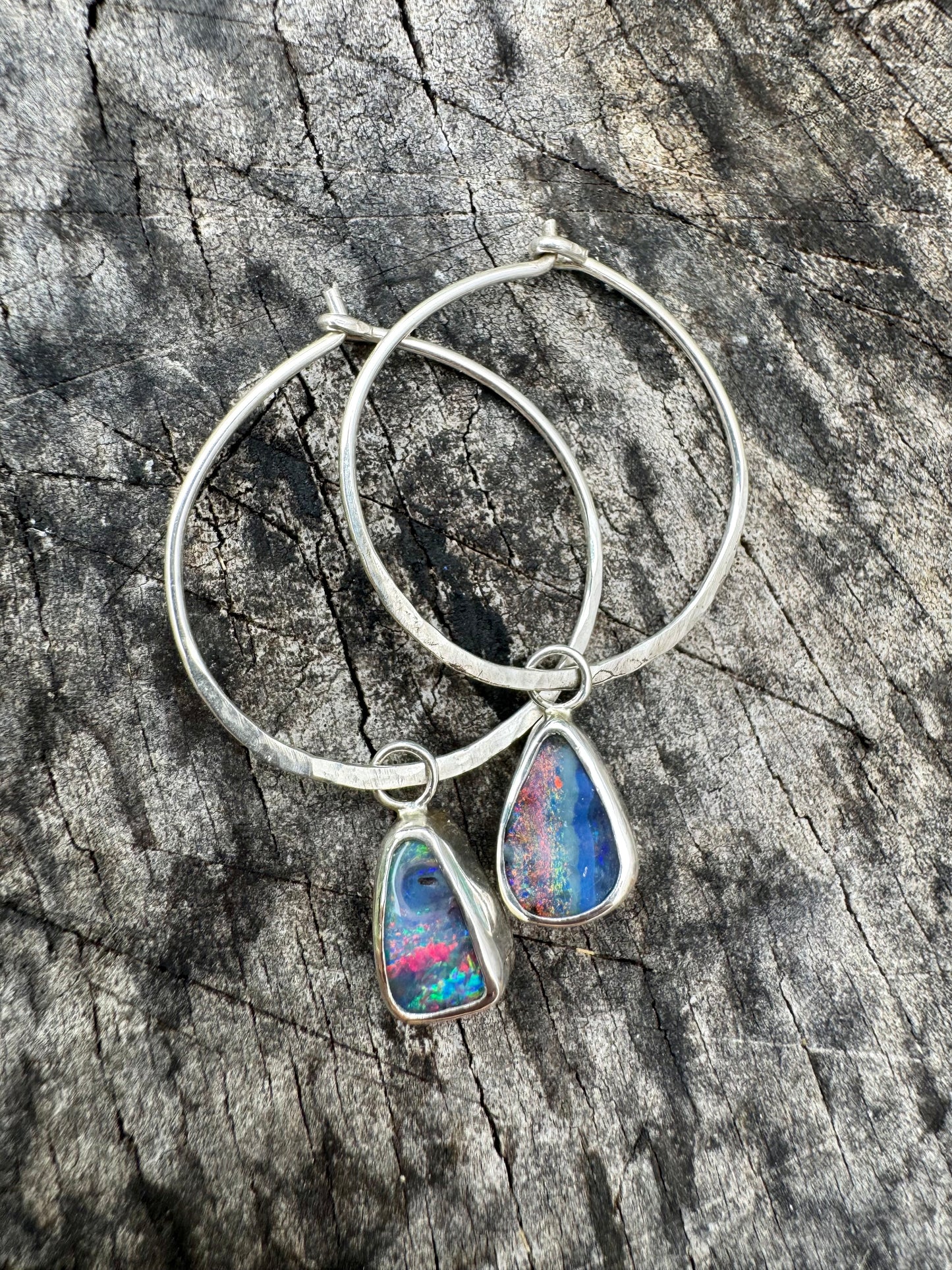 Sterling Silver Handmade 2.5cm Hoops