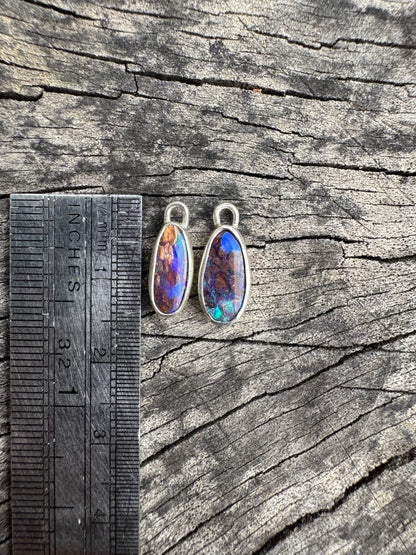 Opalised Wood Earring Charms