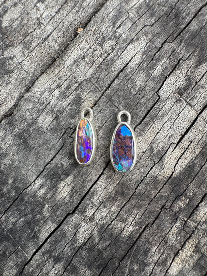 Opalised Wood Earring Charms